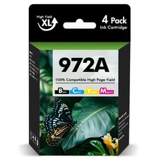 972 972A Ink Cartridges For HP PageWide Pro 477dw 577dw 452dw 477dn 452dn 4PK 