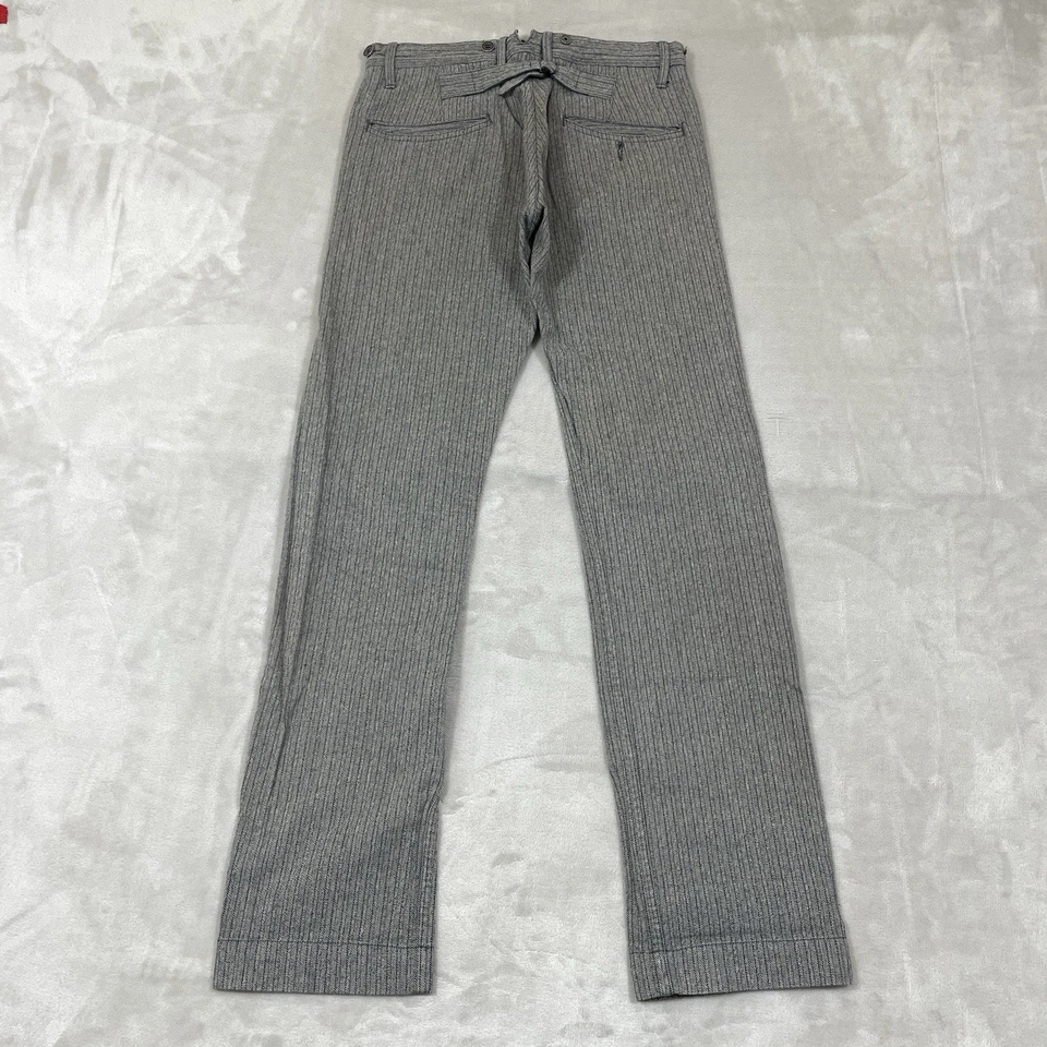 Ralph Lauren RRL Herringbone Twill Buckle Back Antique Cotton Pants 1800s 29x32 - Image 2 of 4
