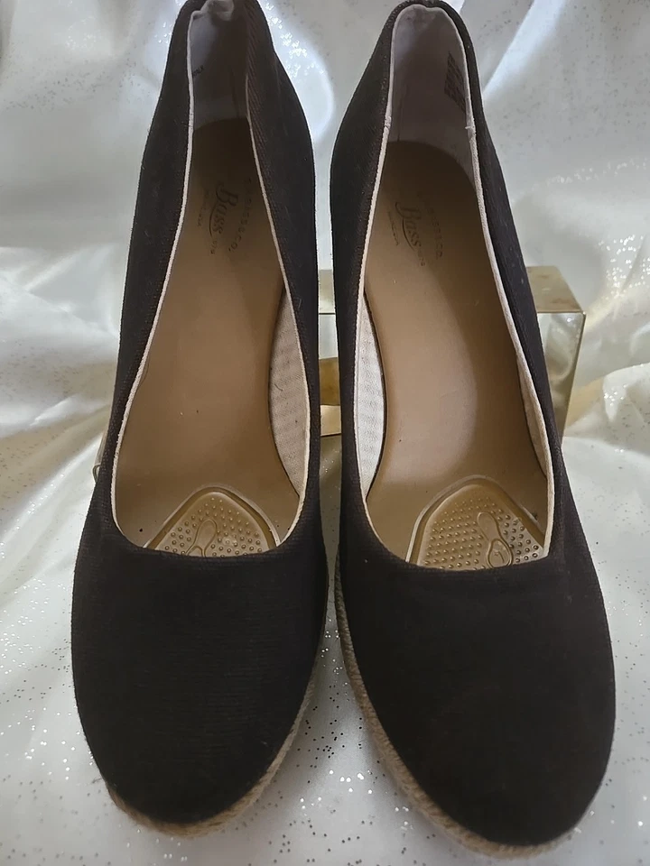 Zapatos de cuña para mujer BASS marrón talla 8 estilo BASS KESTER EXCELENTE ESTADO Foto 4 de 4