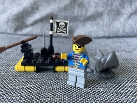 Vintage Lego Pirates Set 6234 Renegade's Raft 100% complete