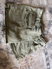 Tractr Girls' Green Jean Skort Size 8 Zipper And Buttons
