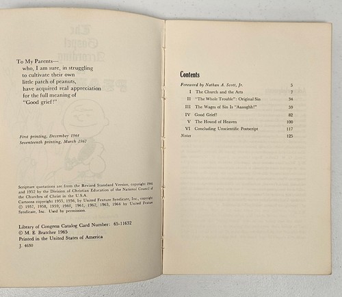 SIGNED The Gospel According to Peanuts by Robert L. Short, 1965 PB - Foto 3 di 6