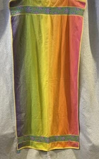 Vintage Terrisol Colorful Floral  28” By 53” Beach Towel 100% Cotton