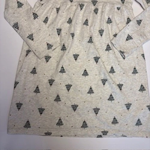 Carter's 女孩 14/14A 长袖圣诞树礼服假日印花 — 第 3/4 张图片