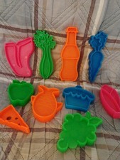 Tuff Stuff Play Food Vintage 1972 Mattel Grocery Kitchen Plastic Set 10 Pieces