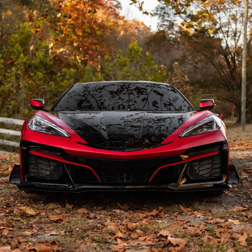 Z06 Style Full Front Bumper Cover Grille Set For 2020-2025 Chevrolet Corvette C8 - Picture 8 of 8