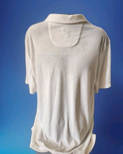 Mens Tommy Bahama Poolside Continental Terry Cloth Polo Shirt* Size Xl*White,NWT - Picture 3 of 5