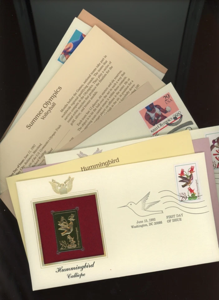 US Golden Replica 22kt FDC 60 first day covers with cards g6 (bb17 - Image 4 of 4