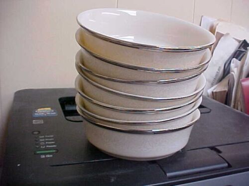 First Quality Lenox MOONSPUN 5 3/8" Fruit Bowls (Set Of 7)