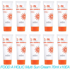 FOOD A HOLIC Multi Sun Cream 70ml x 10EA:Whitening Anti-Wrinkle SPF50+PA+++Korea