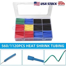 560X HEAT SHRINK TUBING Insulation Shrinkable Tube 2:1 Wire Cable Sleeve W BOX