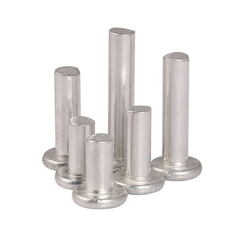 Aluminum Rivets Solid Flat Head Blind Rivet M3 M4 M5 M6 Length 5 -30mm GB109 AL - Picture 3 of 6