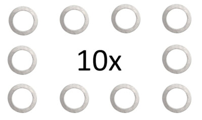 10 Stück Aluminiumring Aluring Dichtring Dichtung 12x18x1,5 mm DIN 7603 Form M12