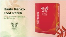 Detoxifying Itsuki Kenko Red Pepper Herbal Foot Pads Patch 1 box FREE SHIPPING