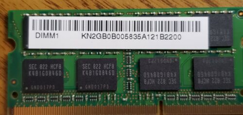Samsung 4GB (2x2GB) 2rx8 PC3-8500S 07-00-F0 Laptop RAM Memory - Picture 2 of 3