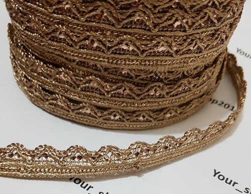 1 Yard Beautiful embroidered pattern lace trimming ribbon Net Wedding dress - Picture 12 of 34