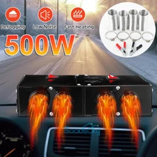 500W Portable Heater Heating Cooling Fan Defroster Demister for Car Truck DC 12V