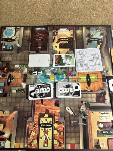 Clue Discover The Secrets Board Game 2008 Parker Brothers ALL CONTENTS (NO BOX) - Picture 2 of 7