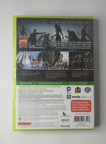 INJUSTICE : Gods Among Us - XBOX 360 Game PAL - Free Domestic Postage - Picture 2 of 4