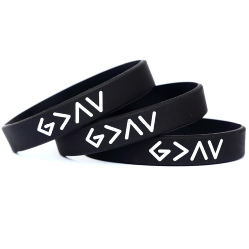 Set of God is Greater than the Highs and Lows Braccialetti - Bracciali in silicone - Foto 2 di 10