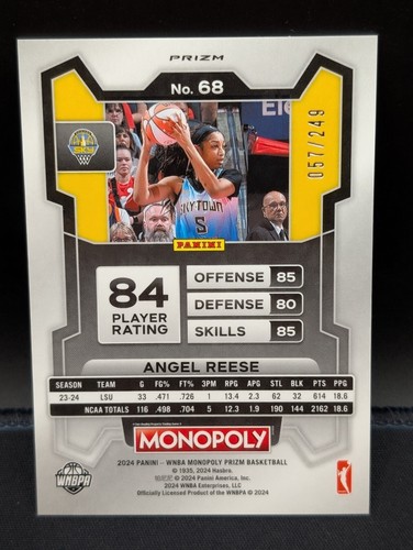 2024 Panini Prizm WNBA Monopoly Card Parallels; You Pick! - Picture 124 of 191