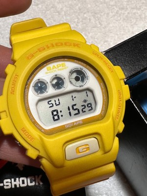 g shock bape yellow