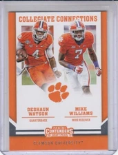Deshaun Watson Mike Williams 2017 Contenders DP CC card #1 Clemson Texans