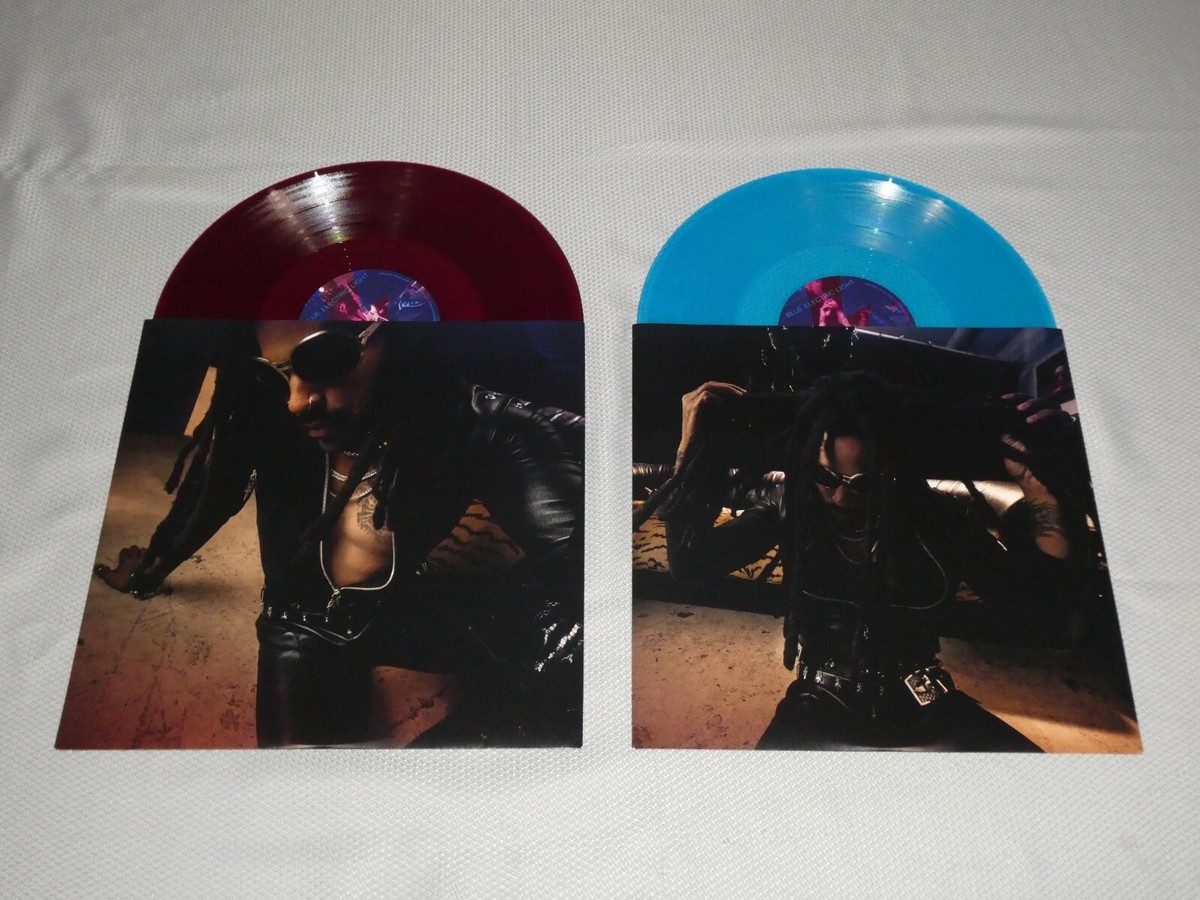 Lenny Kravitz Signed LP Insert + Blue Electric Light 2 Album JSA