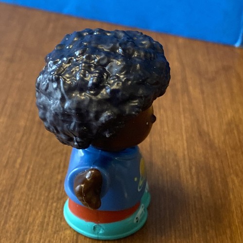 Fisher Price Little People AFRICAN AMERICAN BOY in ROCKET SHIRT School Boy - Picture 5 of 6