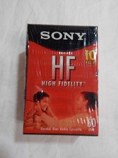 Sony HF60 Audio Cassette Tapes 10 Pack New Sealed High Fidelity Normal Bias