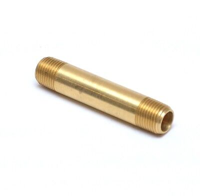 Everflow Supplies NPBR1480 8 Long Brass Nipple Pipe Fitting with 1/4 Nominal Diameter and NPT Ends Everflow Supplies NPBR1480 8 Long Brass Nipple Pipe Fitting with 1/4 Nominal Diameter and NPT Ends
