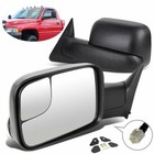 Power Heated For 1998-2001 Dodge Ram 1500 2500 3500 Manual Flip Tow Side Mirrors