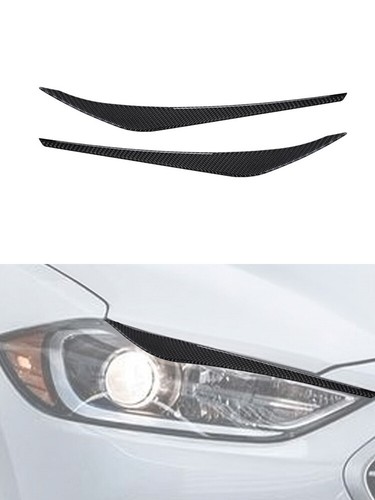 Juego completo de pegatinas interiores de fibra de carbono para Hyundai Elantra 2016-2018 - Imagen 12 de 17