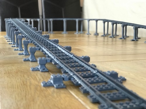 Juego de trenes compatibles LEG0 soportes para Track set 60337 60051 60052 60198 ID-09 - Imagen 1 de 10