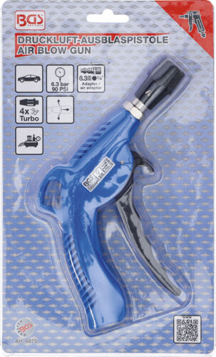 BGS - Pistola de soplado de aire con boquilla TURBO Venturi = aumento de potencia - 6875 - Imagen 3 de 4