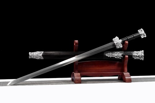 Robust Han King Jian Folded Steel Chinese KUNGFU Sword Alloy Handle Sharp Blade - Picture 11 of 12