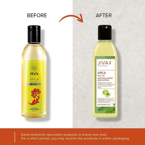 Jiva Ayurveda Amla Haaröl für Natürliche Glanz 120ml Jedes Set Von 3 - Bild 4 von 8
