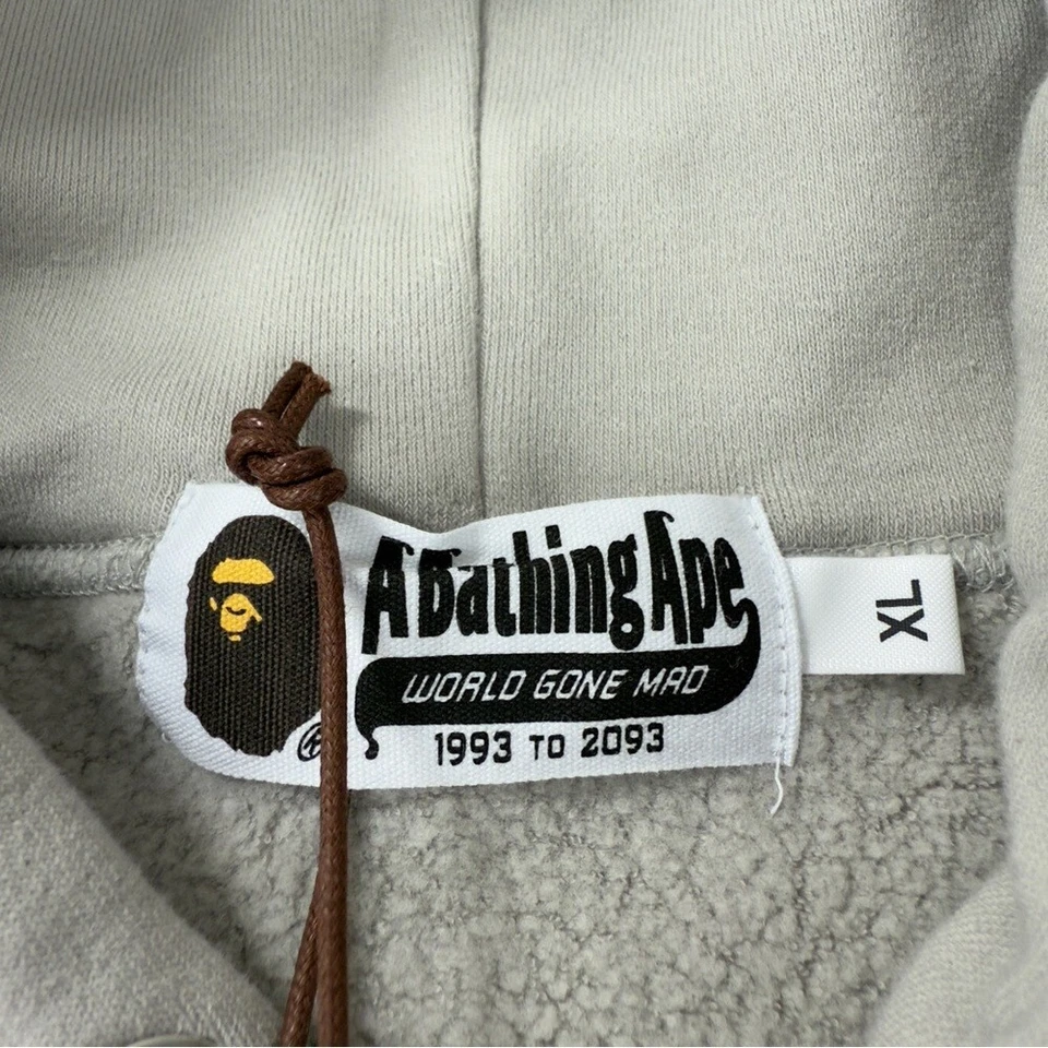 Pullover Bape A Bathing Ape para hombre talla XL cabeza de mono punto "gris" 1J80 114 005 Foto 2 de 4