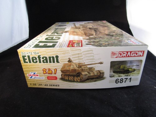 Sealed 2018 DRAGON 1:35 6871 German Sd.Kfz. 184 Elefant Panzer- 2 in 1- Zimmerit - Picture 8 of 15