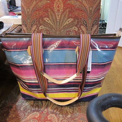 CONSUELA ZIPPER TOP TOTE THELMA NEW WITH TAGS 23'' WIDE X 14 1/4'' TALL X 8'' DEEP