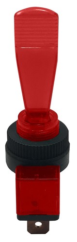 4 Pcs Red Plastic Toggle Switch - 3 Pin Rocker Switch 12V 20A SPST Car/Boat -USA - Foto 4 di 5