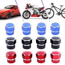 4Pcs Universal Car Tire Wheel Air Stem Dust Valve Hex Caps Cover Car Accessories