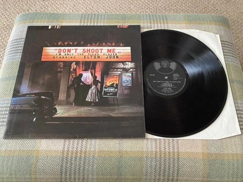 ELTON JOHN DON'T SHOOT ME I'M ONLY 1972 UK 1st Press Translucent Red Vinyl MINT