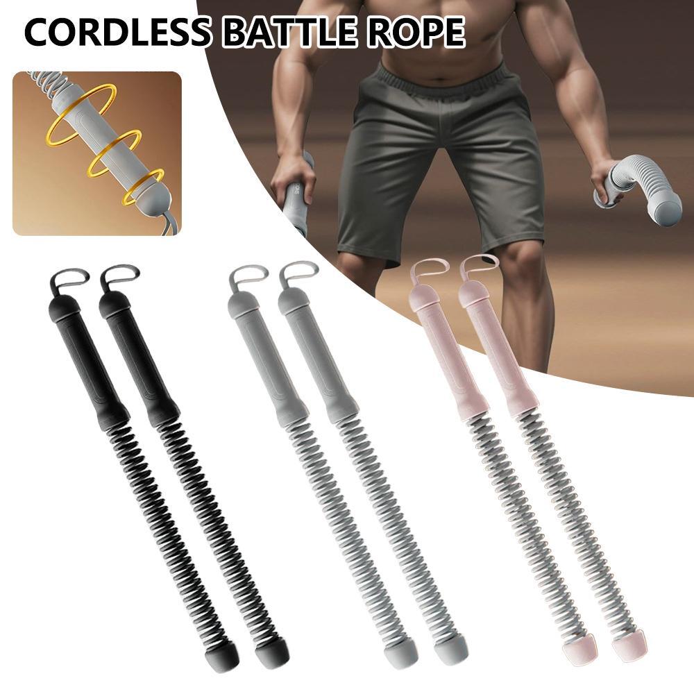 Cuerda de batalla, 2 piezas cuerdas de batalla para gimnasio en casa, cuerdas de batalla con peso sin cuerda ✨d
