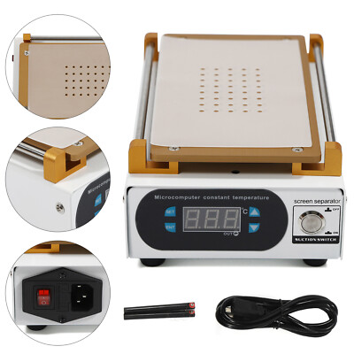 LCD Screen Separator Machine Phone Heating Plate Glass Removal Repair Device New
