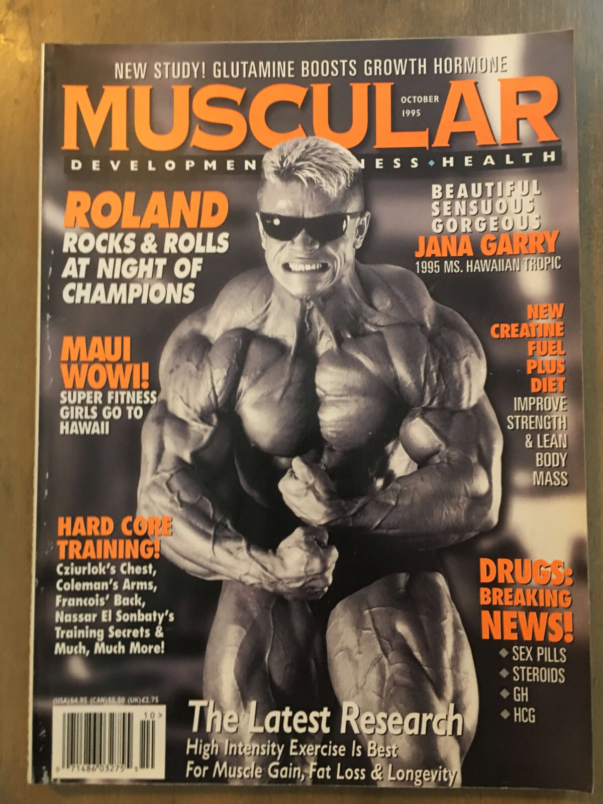 Bodybuilder Roland Rajotte Muscular Development Magazine Sept 1995 Roland Cziurlok Vintage ...