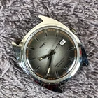 Vtg Timex Viscount Men 47550 03274 Date Starburst Automatic 34mm Watch No Band