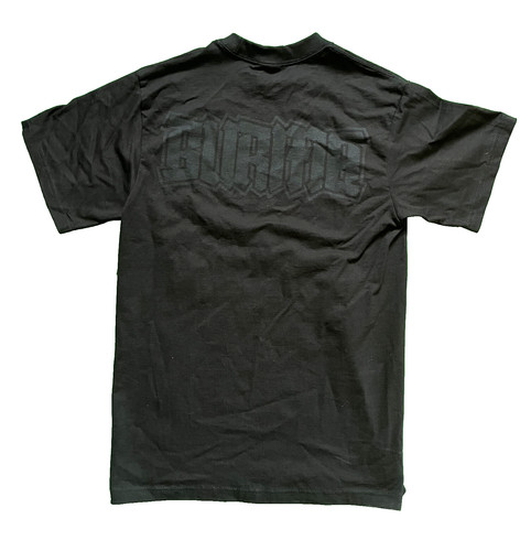 BURMA MFG LLC "Doom Logo" Blackout T-Shirt Men's Size Medium