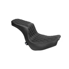 DRAG SPECIALTIES Predator 2-UP Seat Diamond Black Stitch Harley 18-24 FLSB/FXLR