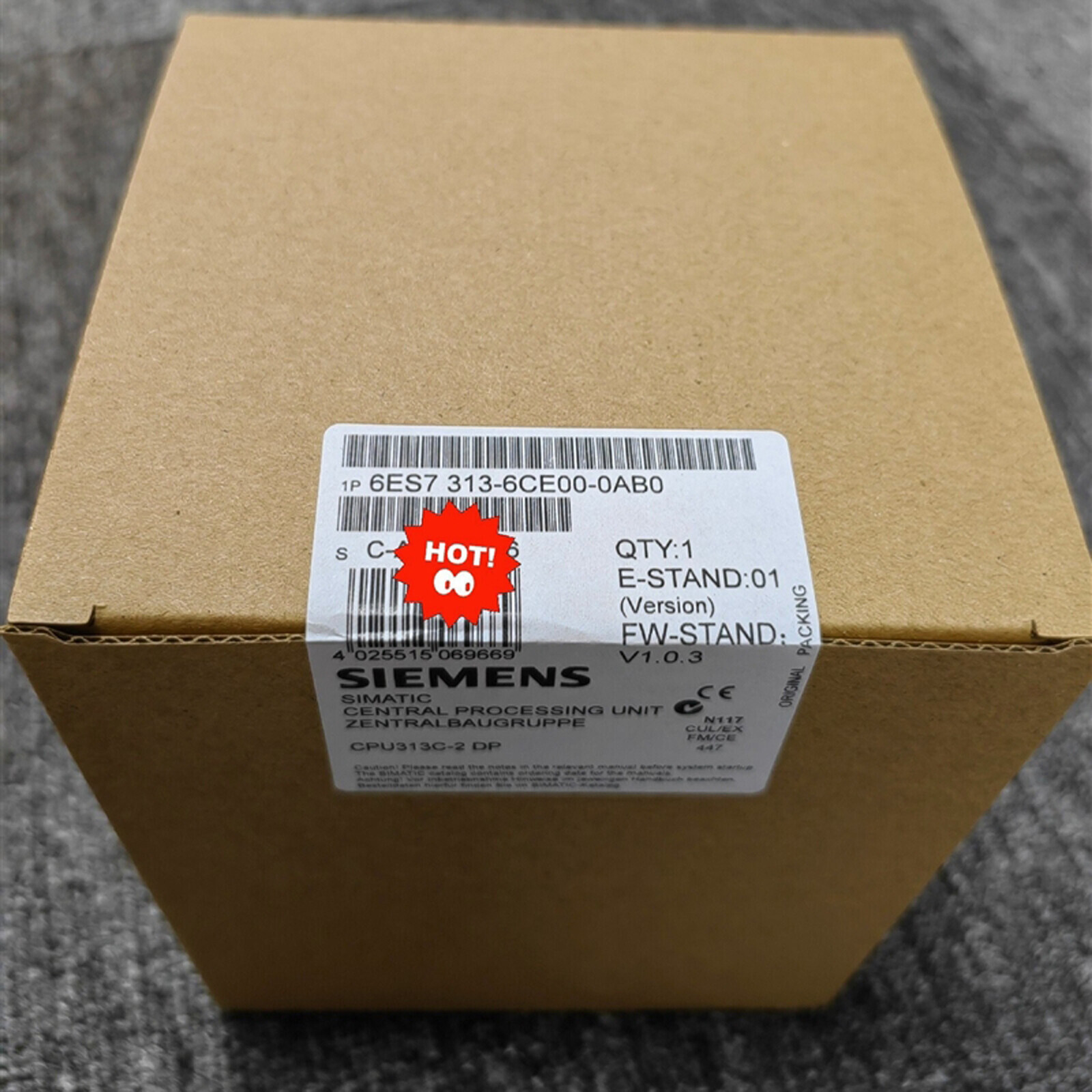 New In Box   6ES7313-6CE00-0AB0 6ES7 313-6CE00-0AB0 One year warranty #A6-3
